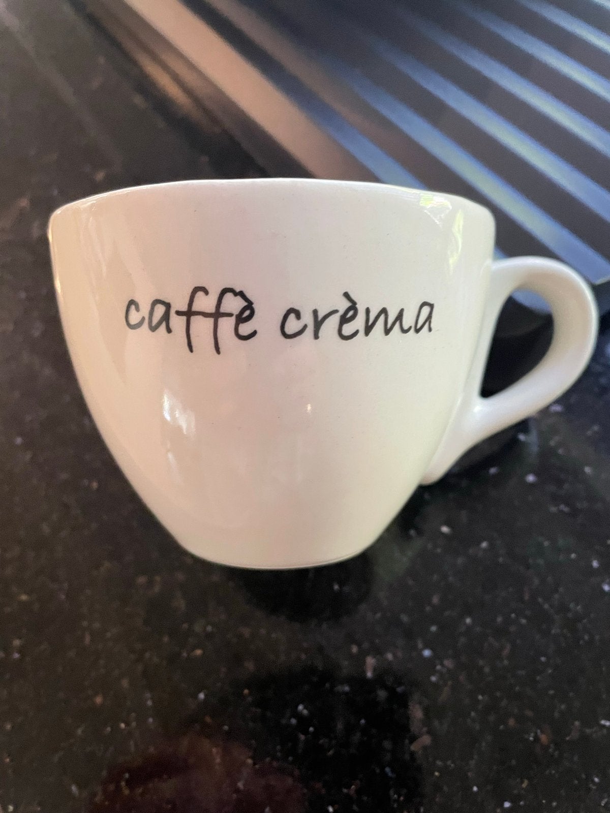Riviera Maison Caffe Crèma Kopje, Huis en Inrichting, Gebruikt, Overige merken, Keramiek, Ophalen of Verzenden