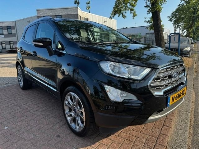 Ford EcoSport 1.0 EcoBoost Titanium X-Line Automaat 77.000km, Auto's, Ford, Stof, Gebruikt, Ecosport, Zwart