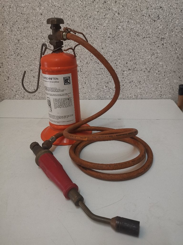 Soldeerfles  Gasbrander, Doe-het-zelf en Verbouw, Ophalen, Gebruikt