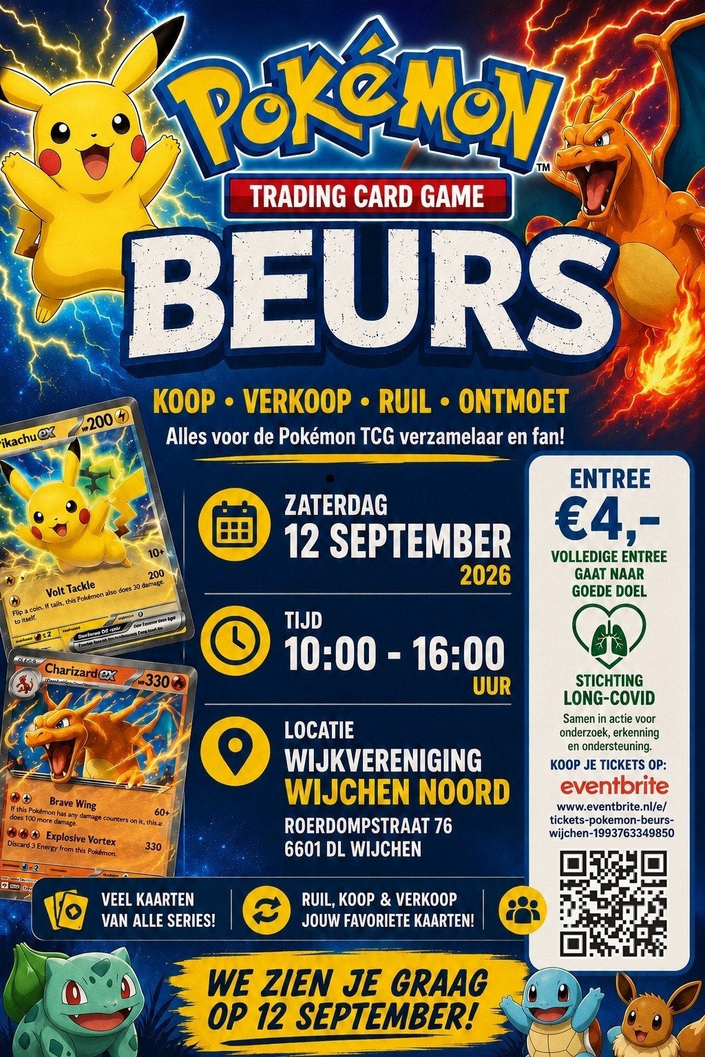 Pokemon verzamelkaarten beurs 12 september, Tickets en Kaartjes, Eén persoon