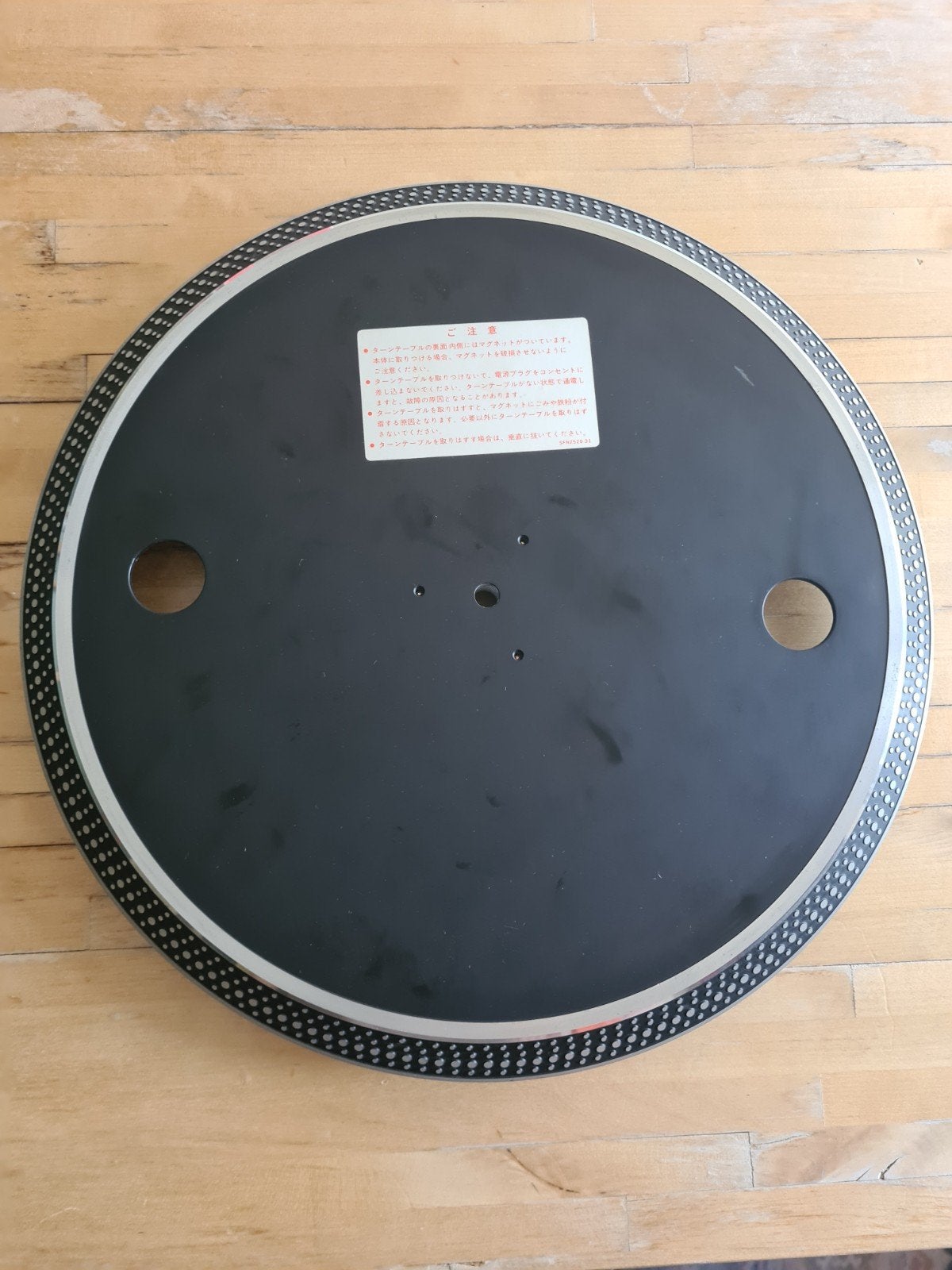 Technics SL1200 MK2 Platenspeler Plateau, Ophalen of Verzenden, Gebruikt, Platenspeler-onderdeel, Technics
