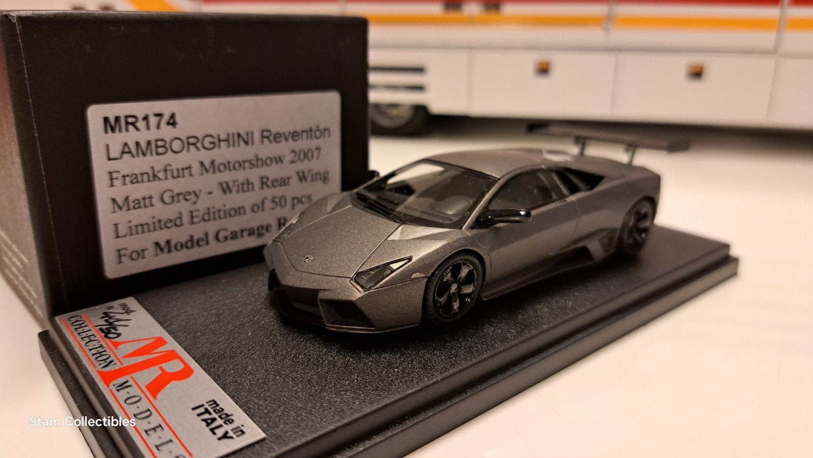 MR Collection MR174 Lamborghini Reventon Wing Matt Grey '07, Overige merken, Auto, Ophalen of Verzenden, Zo goed als nieuw