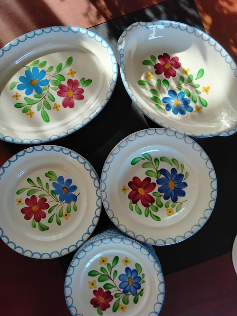 Uniek Villeroy & Boch Servies  - Handbeschilderd, Ophalen