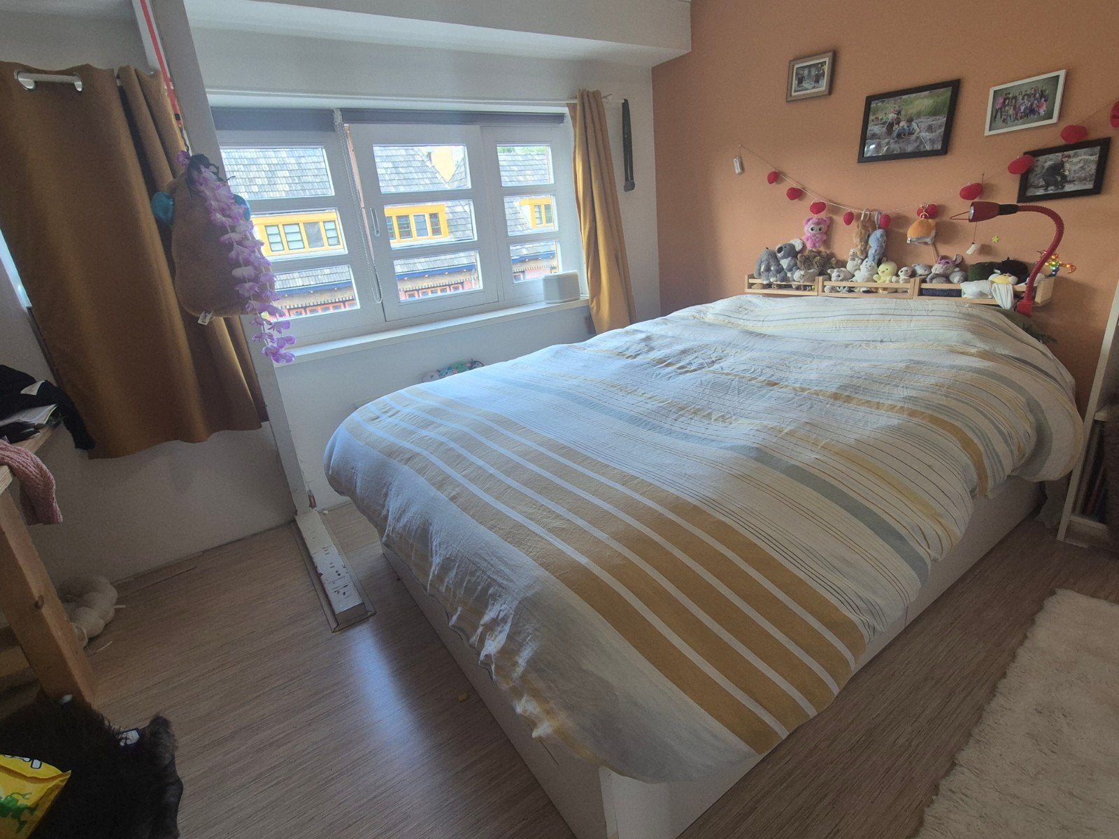 IKEA BRIMNES bedframe met lades en VESTERÖY matras, Ophalen, Gebruikt, Modern, functioneel, Wit