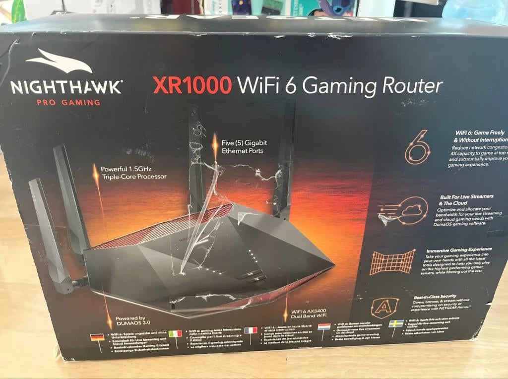 NETGEAR Nighthawk Pro Gaming XR1000 WiFi 6 Router, Ophalen of Verzenden