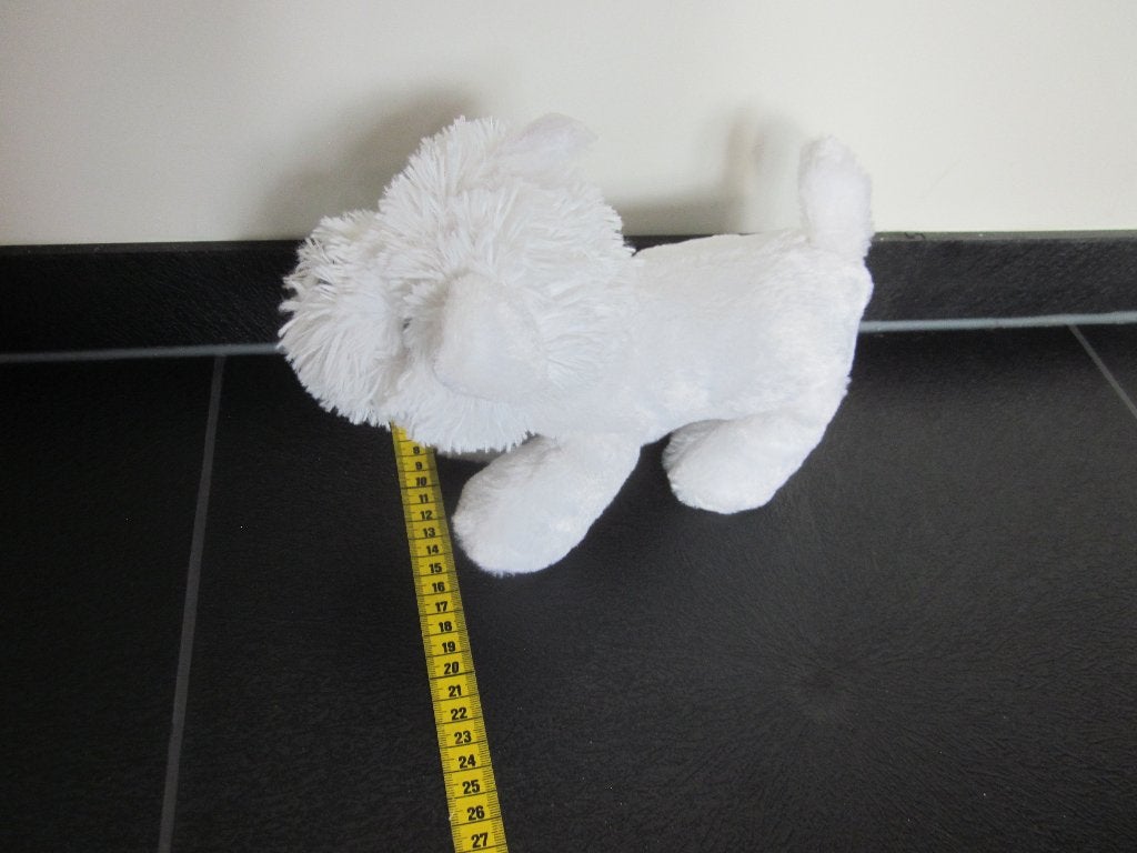 Toi-Toys Witte Poedel Pup Knuffel - Superzacht Pluche, Overige merken, Overige karakters, Nieuw, Wasbaar