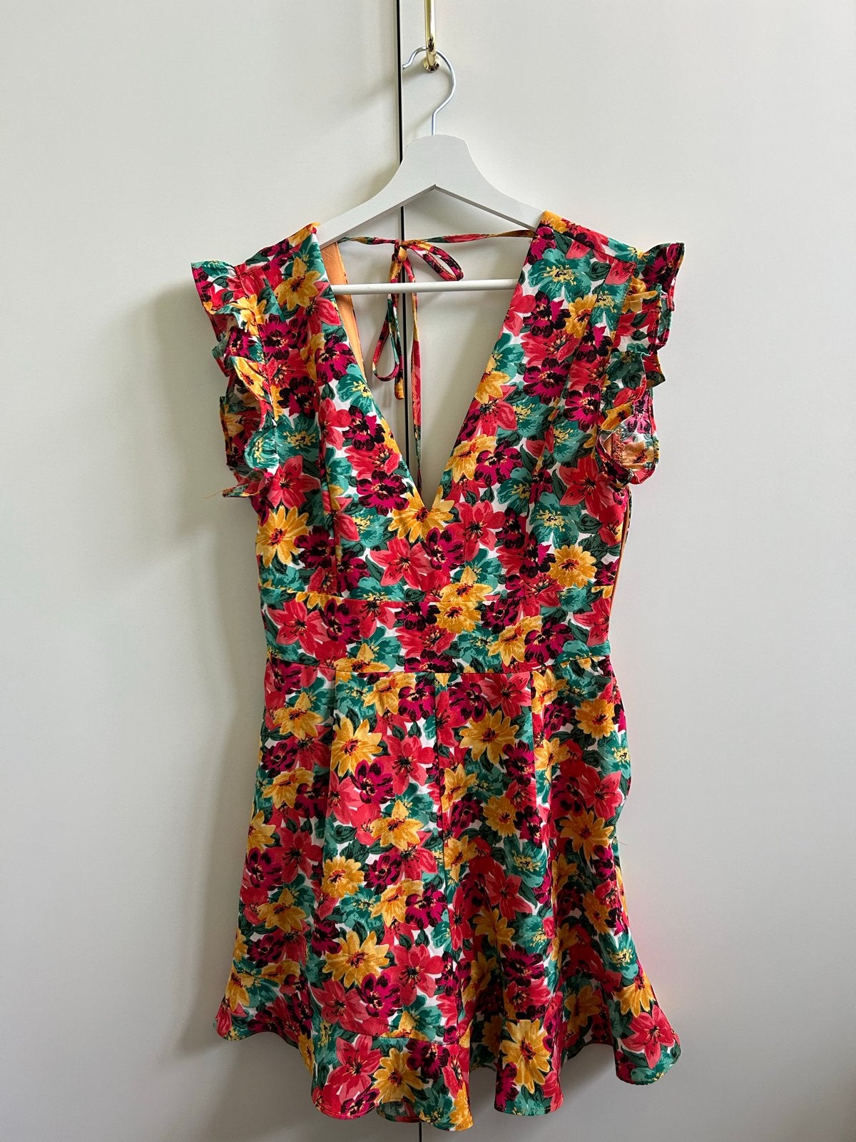 Loavies playsuit met bloemenprint, maat S, Kort, Ophalen of Verzenden, Zo goed als nieuw, Maat 36 (S)