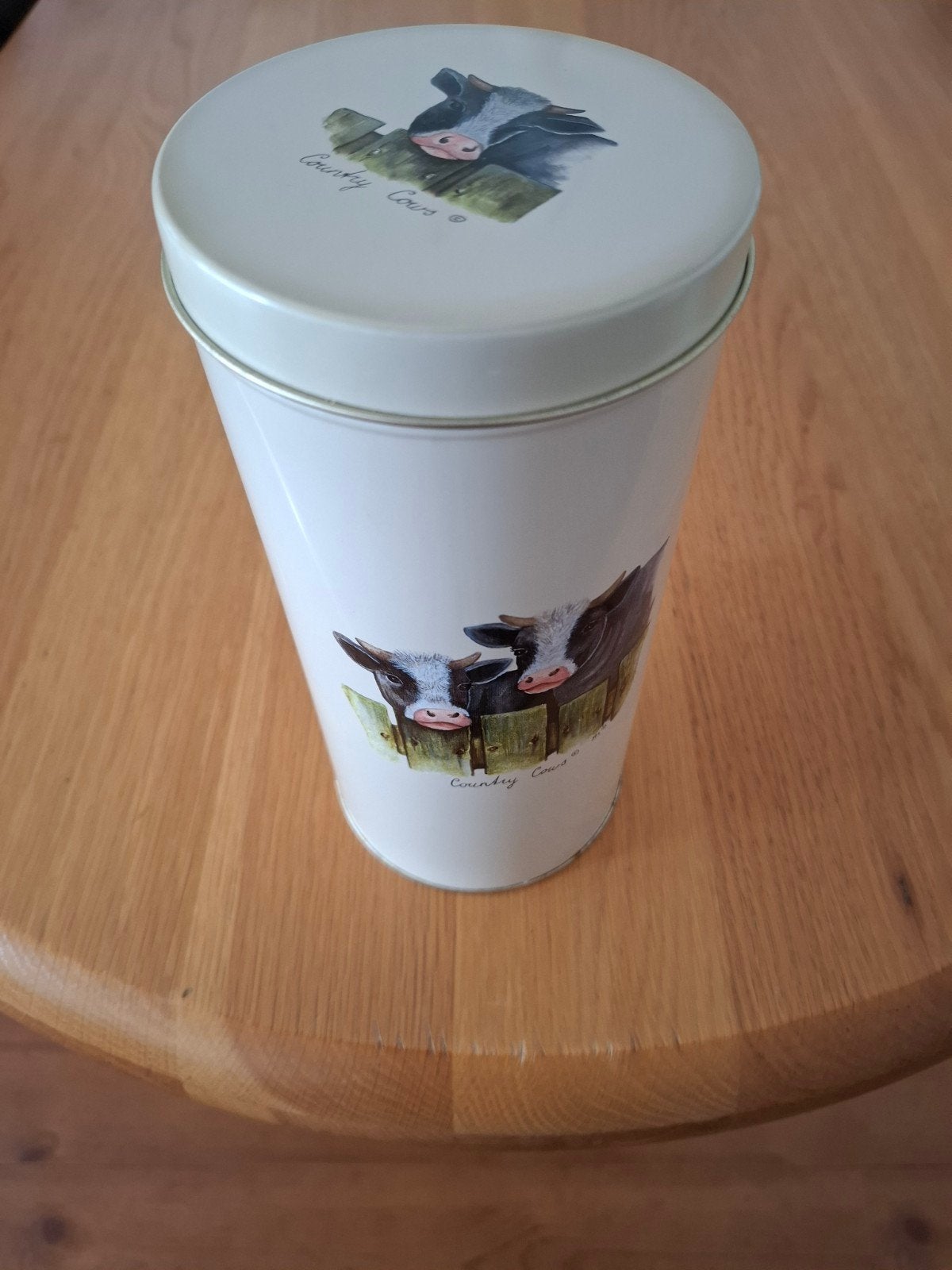 Beschuitblik Country Cows Jet ter Steege, Beige, Ophalen of Verzenden, Zo goed als nieuw, Voorraadpot