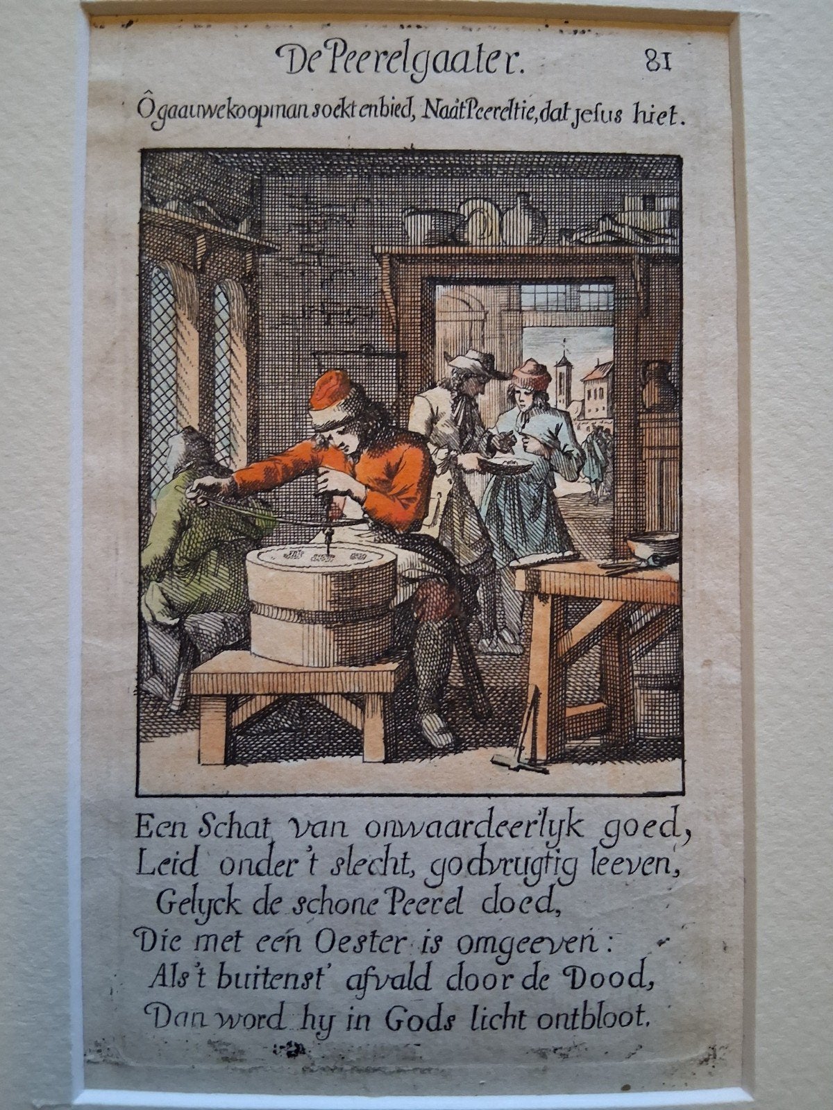 de parelrijger, Antiek en Kunst, Kunst | Etsen en Gravures, Ophalen of Verzenden
