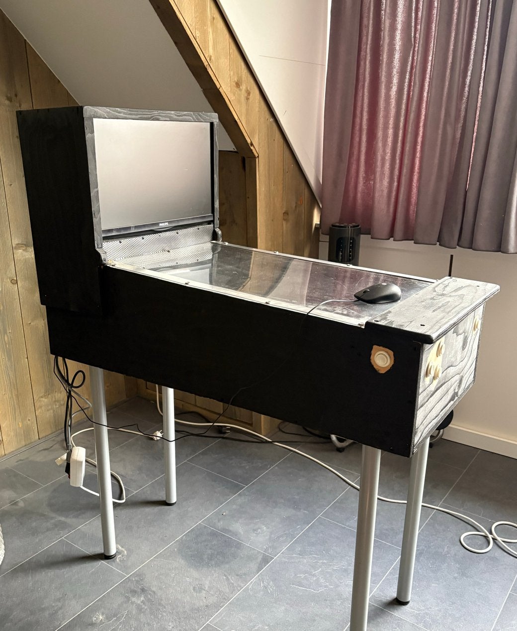 Digitale Flipperkast - Virtuele Pinball Machine, Gebruikt, Elektronisch, Flipperkast, Ophalen