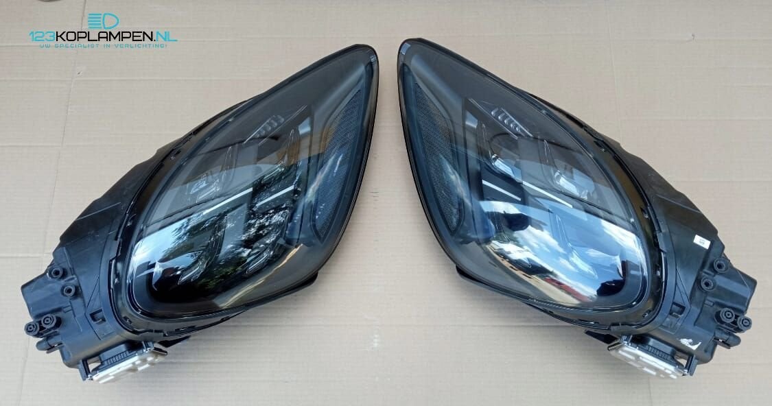 Porsche Cayenne Matrix Full Led Dark Line koplamp links rech, Auto-onderdelen, Verlichting, Ophalen, Gebruikt, -, -