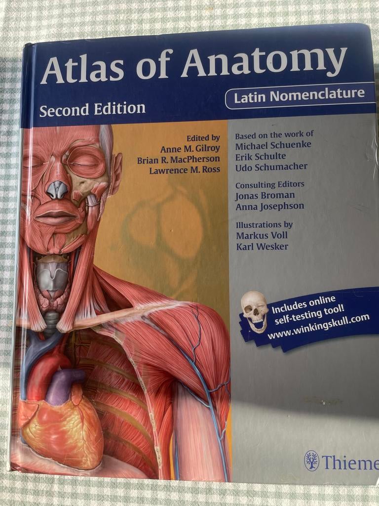 Atlas of Anatomy - Second Edition (Thieme), Ophalen of Verzenden, Beta, Gelezen, WO