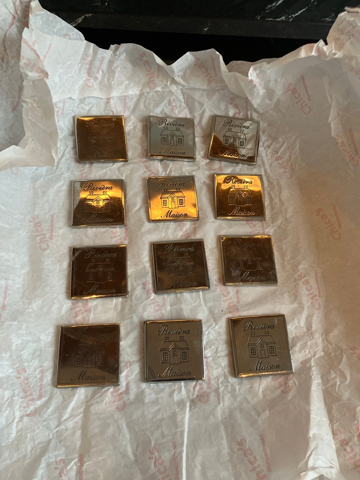 Riviera Maison Magneten - Set van 12, Gebruikt, Ophalen of Verzenden, Landelijk, Metaal