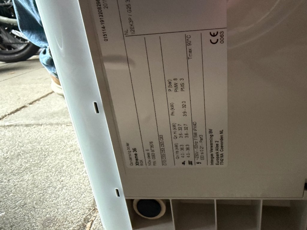 cv ketel, Doe-het-zelf en Verbouw, Verwarming en Radiatoren, Ophalen, 30 tot 80 cm, Gebruikt, Hoog rendement (Hr)