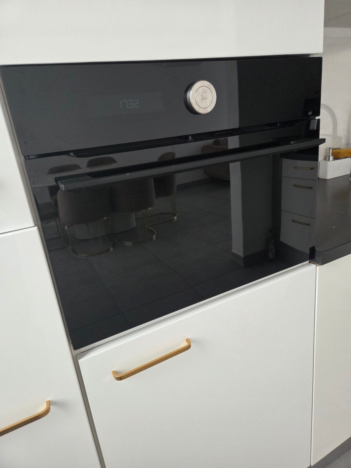 finsmakare combi magnetron oven, Huis en Inrichting, Ophalen, Gebruikt, Zwart