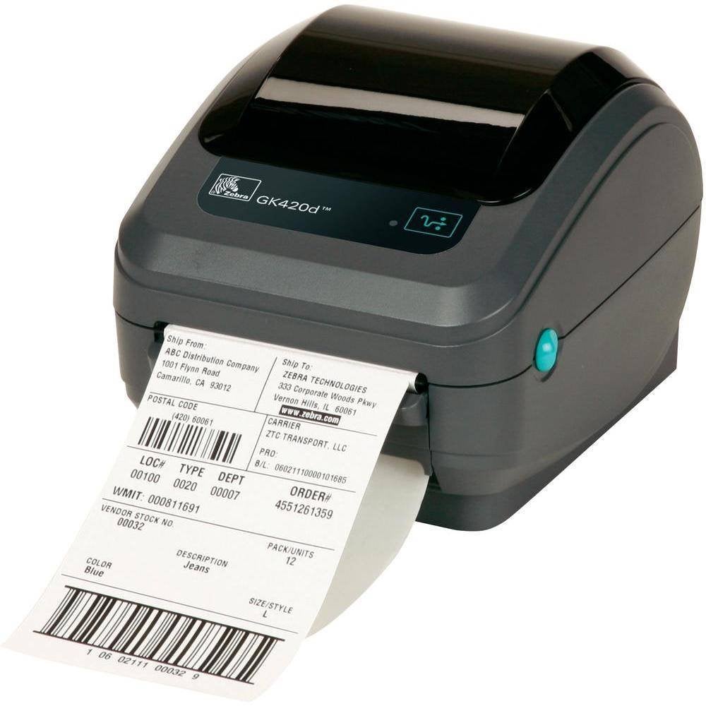 Zebra Labelprinter GK420d LAN (Ethernet) USB, Ophalen of Verzenden, Gebruikt, Etiket, Zebra