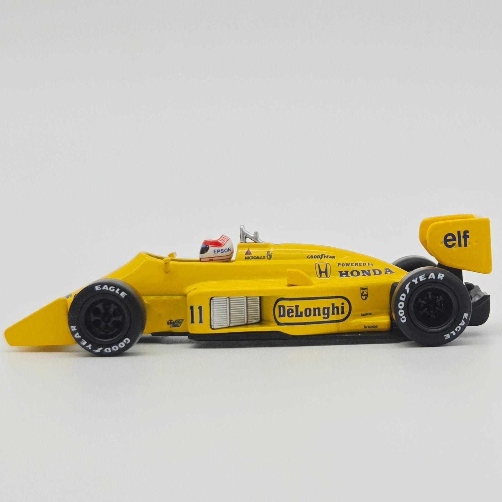 1987 Lotus 99T #11 Satoru Nakajima Monaco Grand Prix, yellow, Mymodelcar@outlook.com, Auto, Ophalen of Verzenden, Mini gt