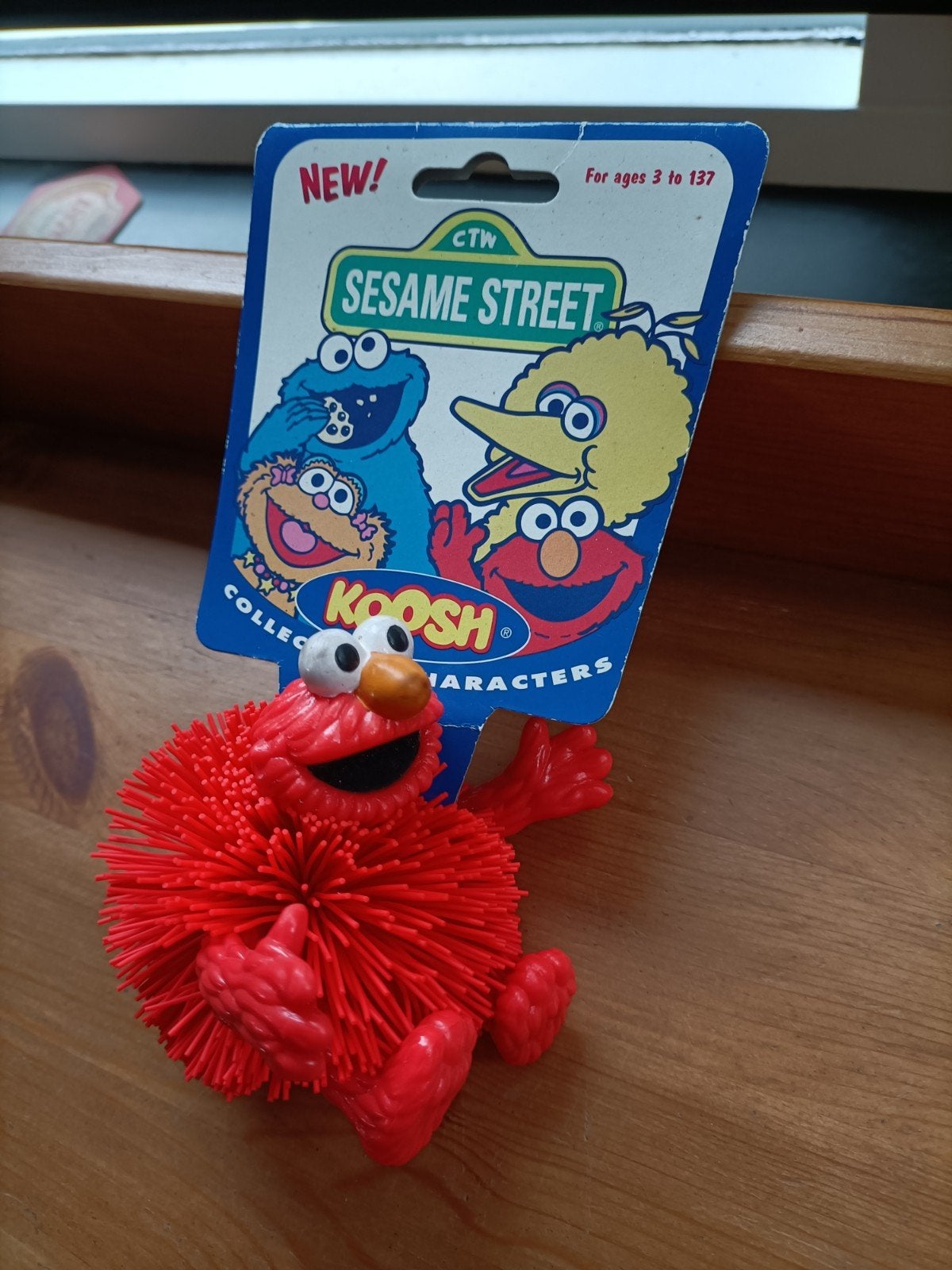 ELMO Sesamstraat Koosh Ball Kooshie VTG 1996 NIEUW ZELDZAAM, Verzamelen, Ophalen of Verzenden