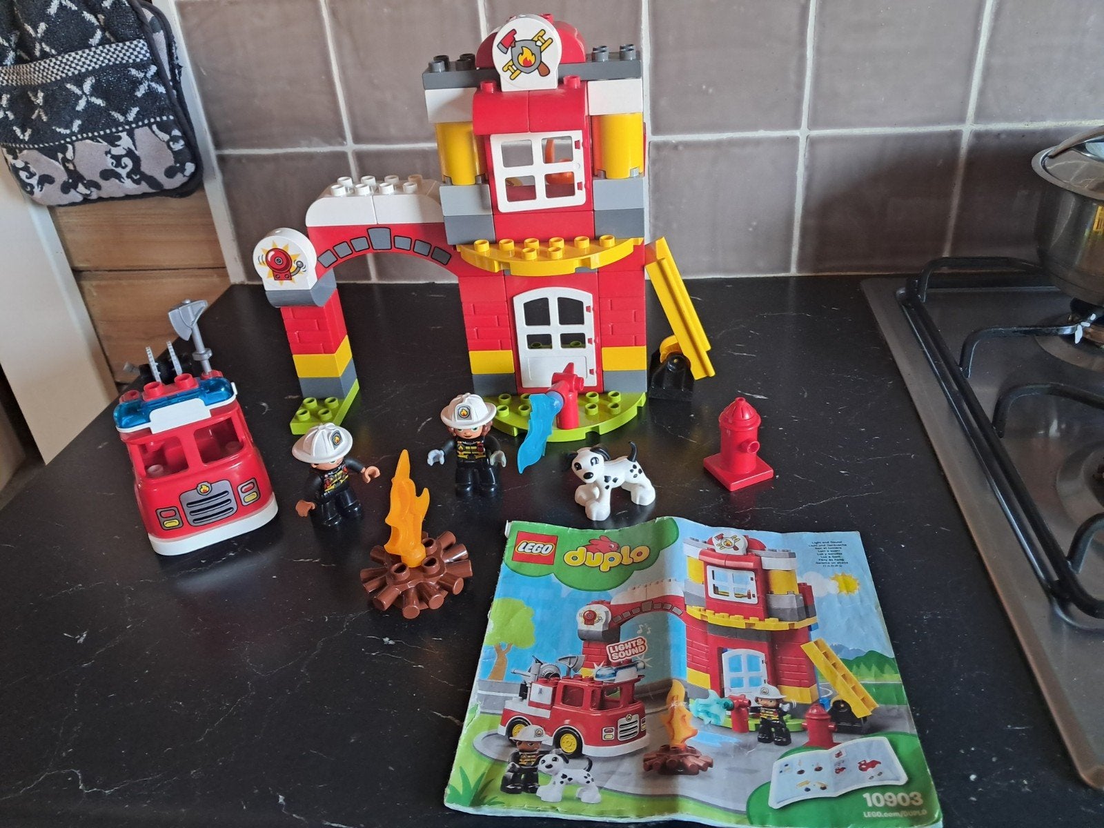 Duplo 10903 Brandweerkazerne, Kinderen en Baby's, Ophalen of Verzenden, Gebruikt, Duplo
