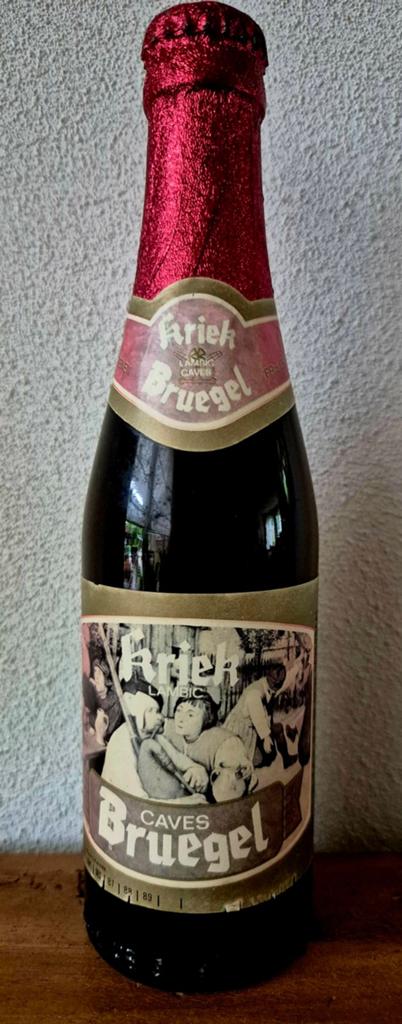 1987 fles BRUEGEL CAVES kriek Lambic bier De Neve Schepdaal, Verzamelen, Ophalen of Verzenden, Zo goed als nieuw, Flesje(s), Overige merken