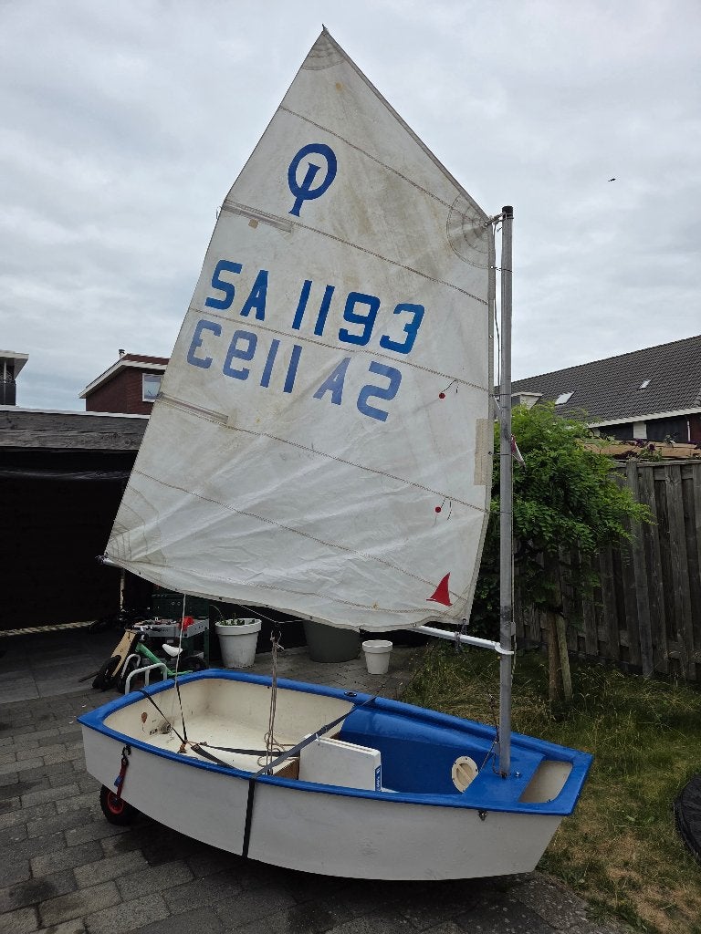Optimist zeilboot, Ophalen, Gebruikt