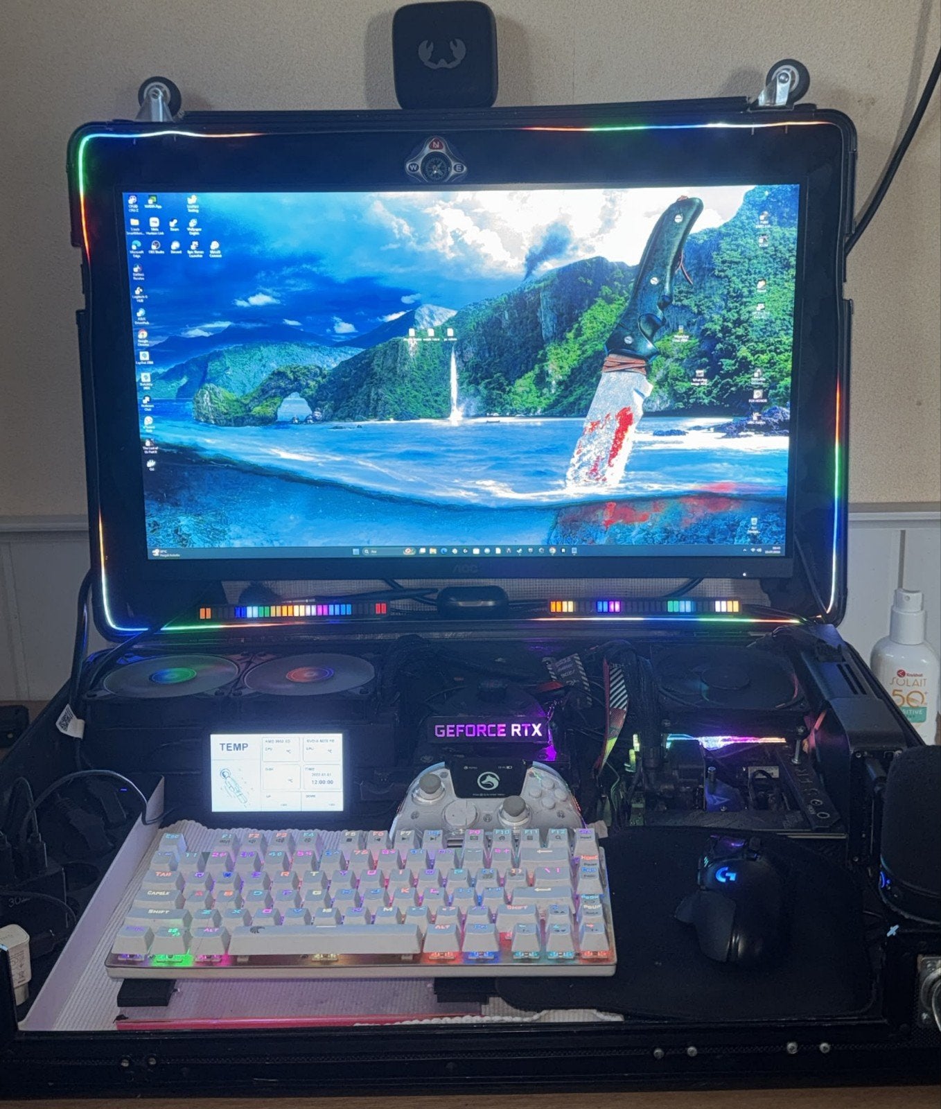 HİGH END MONSTER CUSTOM PC THE FORCE IS WITH YOU EVERYWHERE, Ophalen, Online, Overige genres, 1 speler