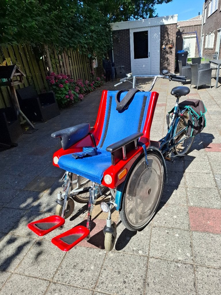 Te koop rolstoelfiets van Raam O-Pair, Ophalen, Gebruikt, Trommelrem