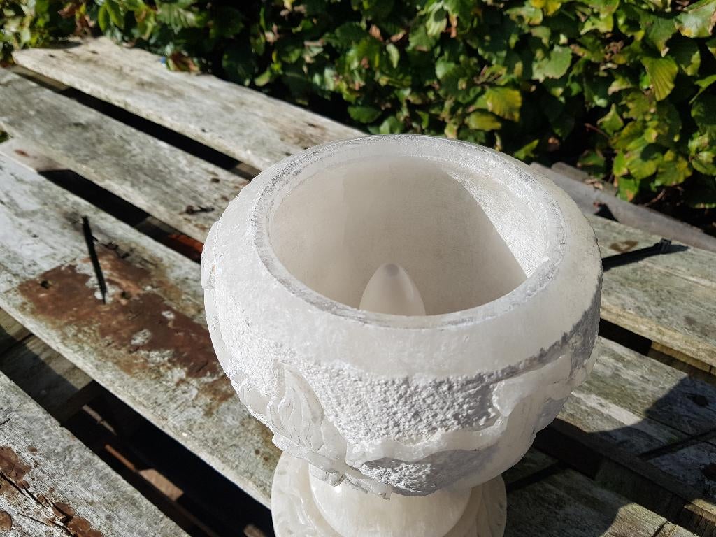 vintage jaren 50 massief marmeren lamp, Antiek en Kunst, Antiek | Vazen, Ophalen of Verzenden