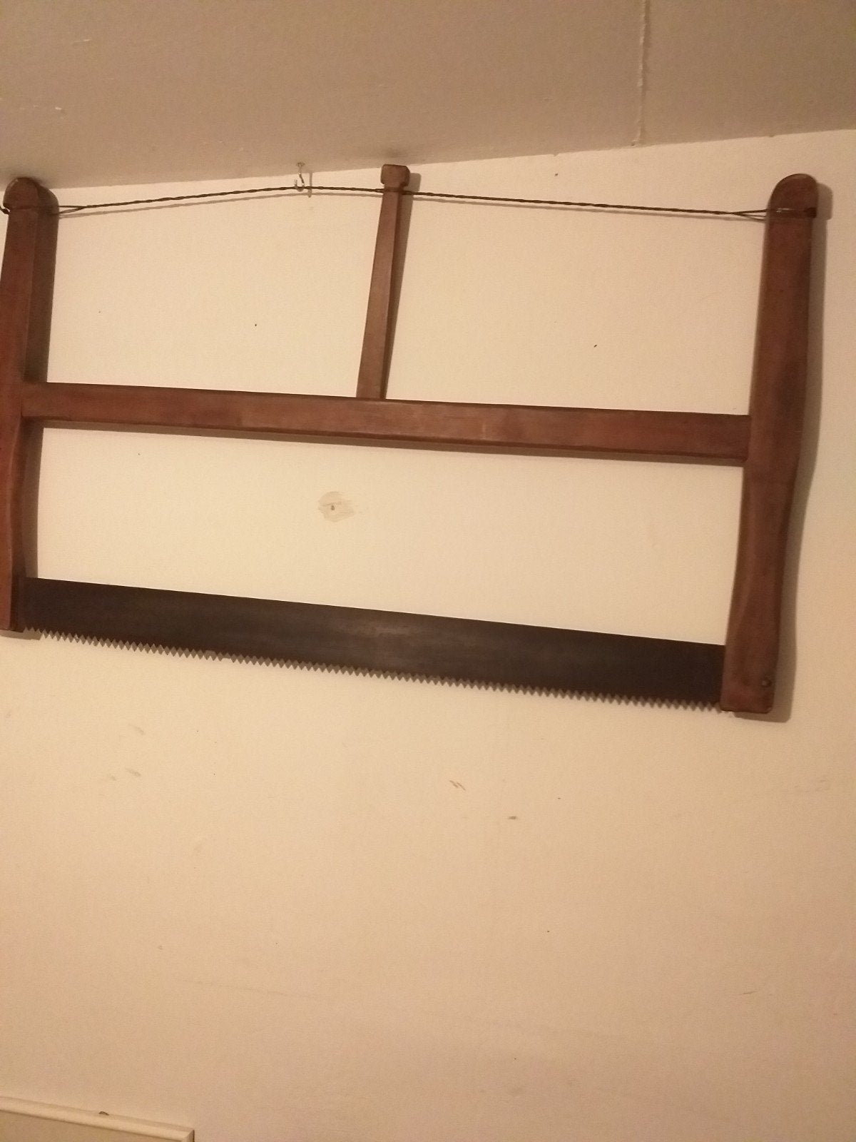 Antieke boomzaag / trekzaag - Decoratie of restauratie, Ophalen, Gebruikt, Overige typen