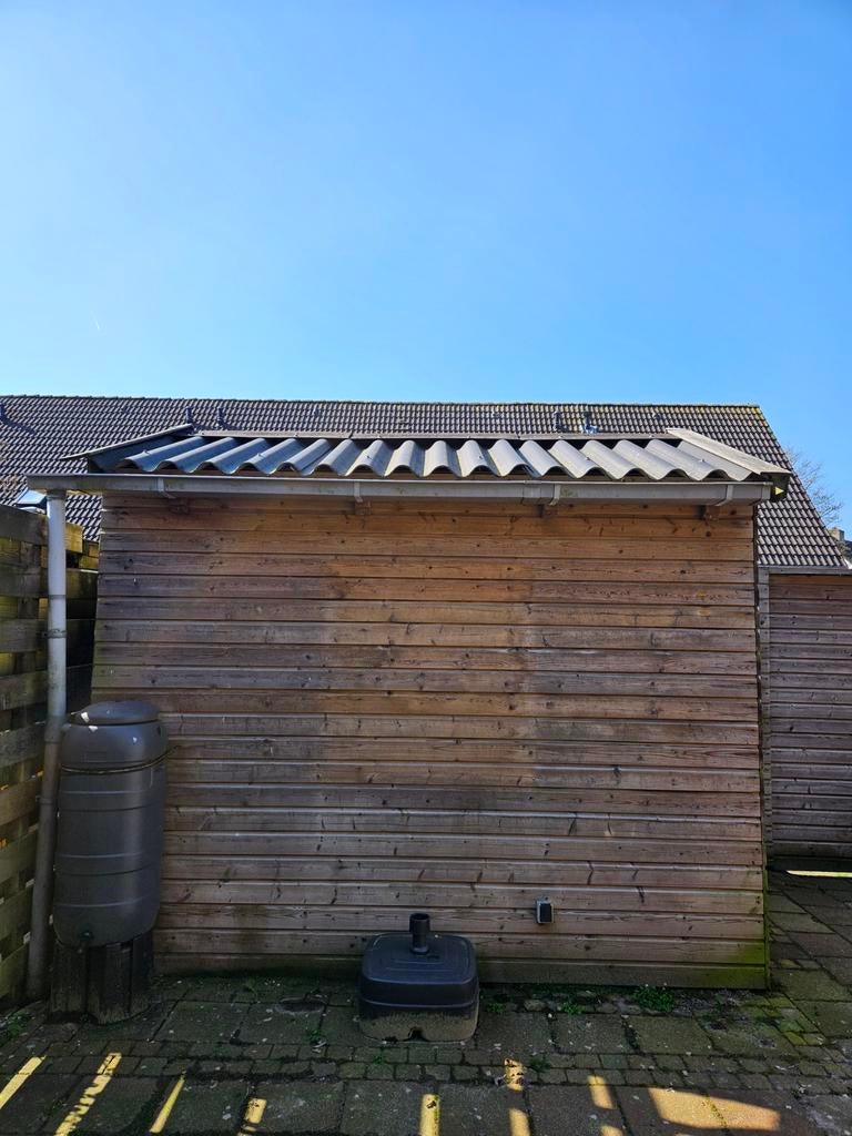 Houten tuinhok te koop! 1,90 bij 3,00 meter, Tuin en Terras, Tuinhuizen, Ophalen, Gebruikt, Schuur