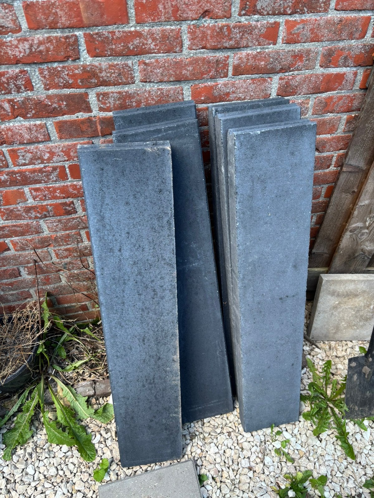 6 opsluitbanden 15 cm hoog, 1 meter lang, Ophalen, Zo goed als nieuw, Rond, Minder dan 30 cm