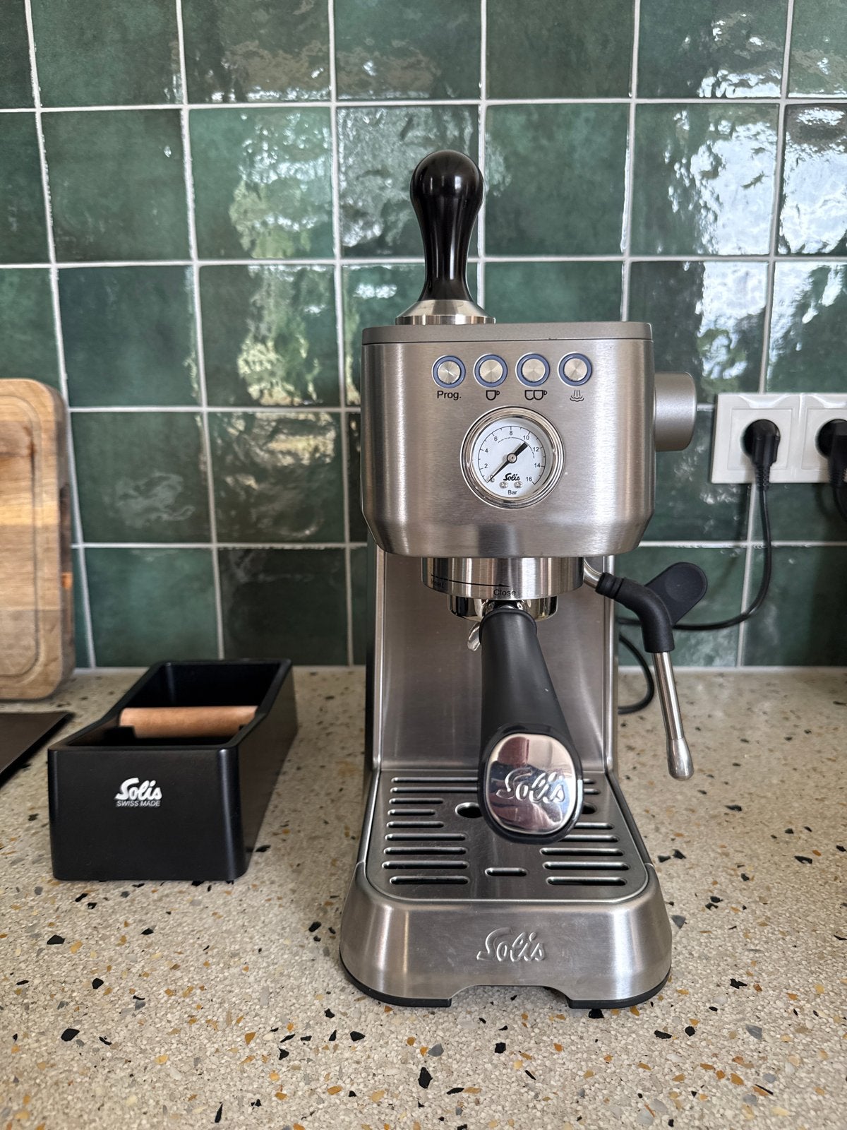 3 maanden oude Solis Barista Perfetta Plus Espressomachine, Espresso apparaat, Koffiebonen, Zo goed als nieuw, 1 kopje