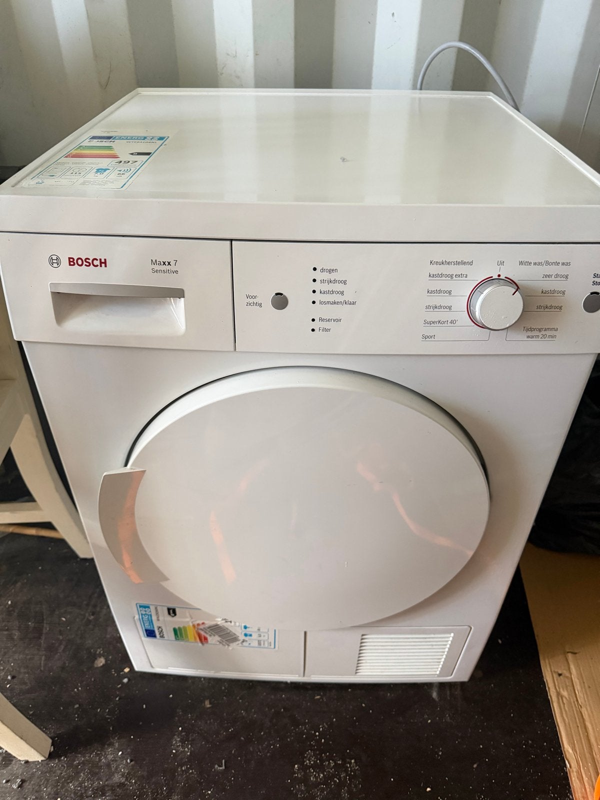 Bosch Maxx 7 Sensitive Condensdroger - Gebruikt, Ophalen, 6 tot 8 kg, Gebruikt, Voorlader