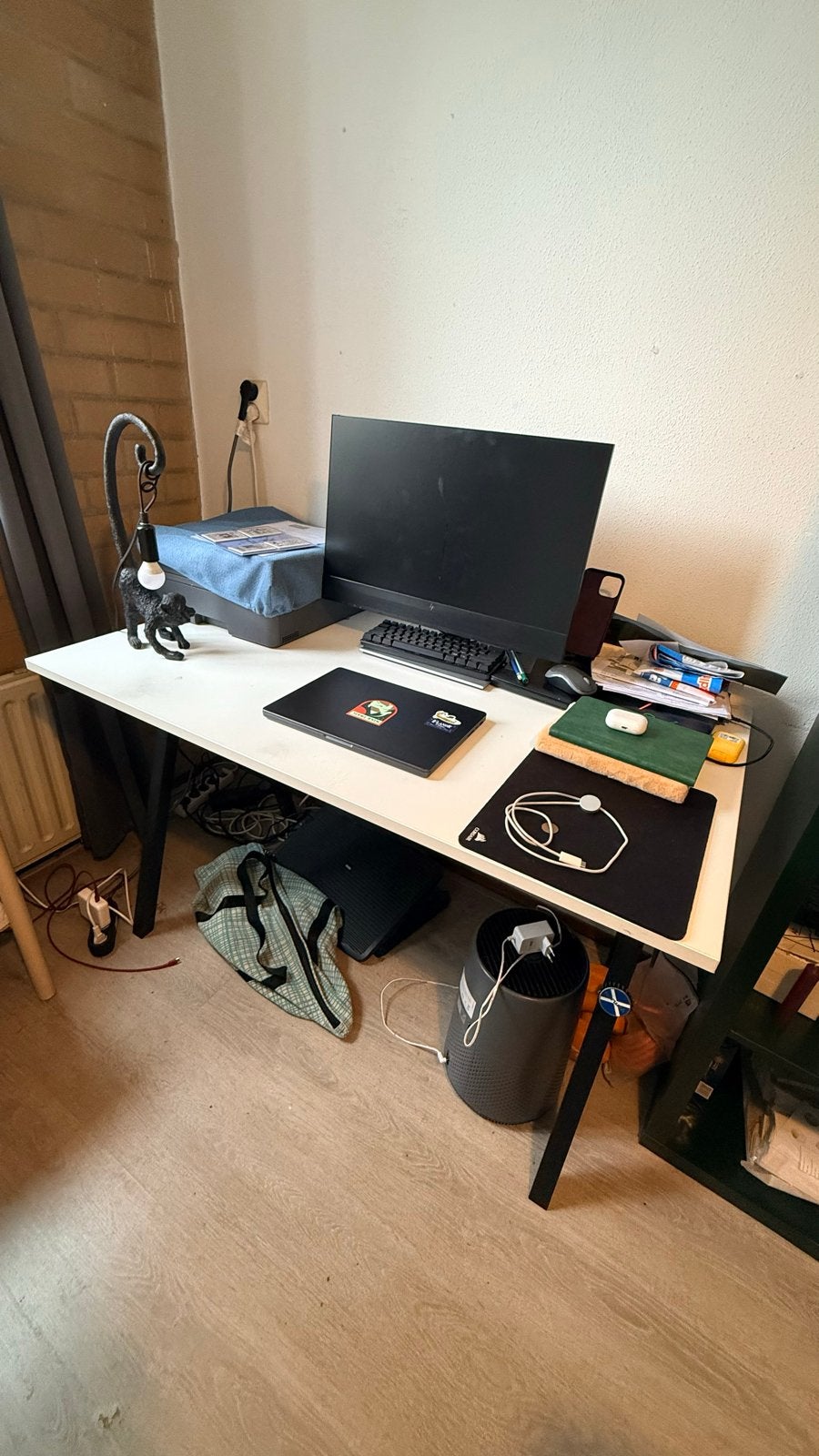Ikea desk/table 120x80, Ophalen of Verzenden, Gebruikt, 25 tot 50 cm, Rechthoekig