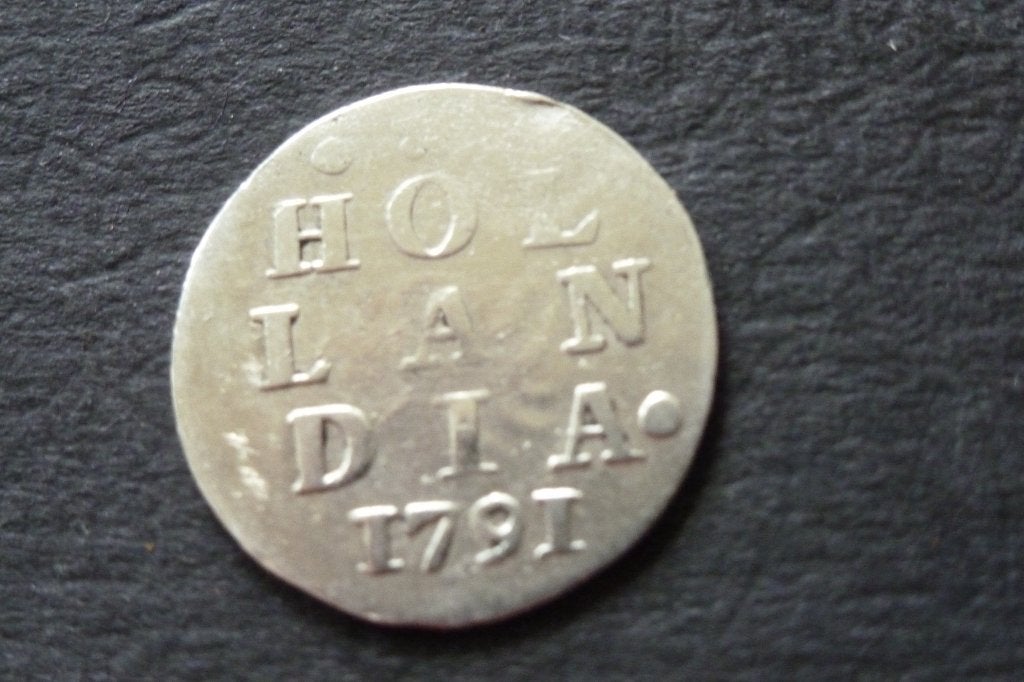 Provinciaal - mooie oude 2 stuiver Holland zilver 1791, Postzegels en Munten, Munten | Nederland, Vóór koninkrijk, Zilver, Losse munt