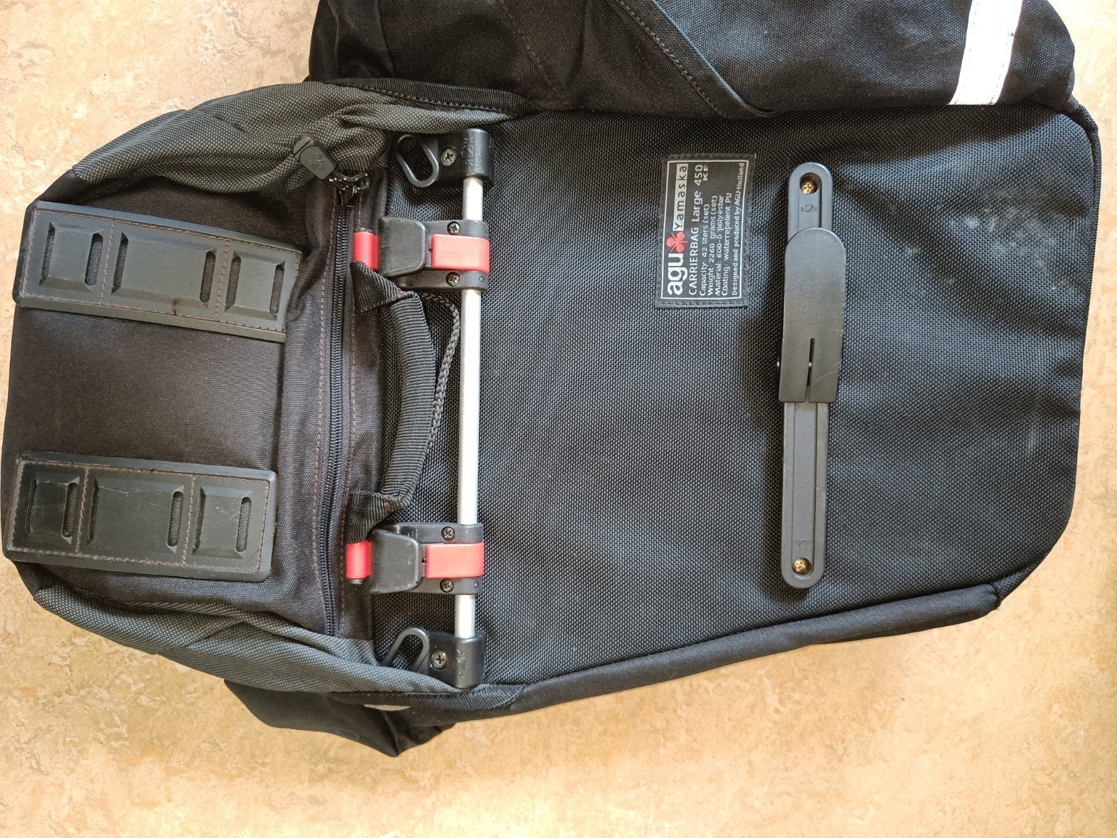 AGU Fietstas 21 Liter - Zwart met Regenhoes, Ophalen, Gebruikt, AGU