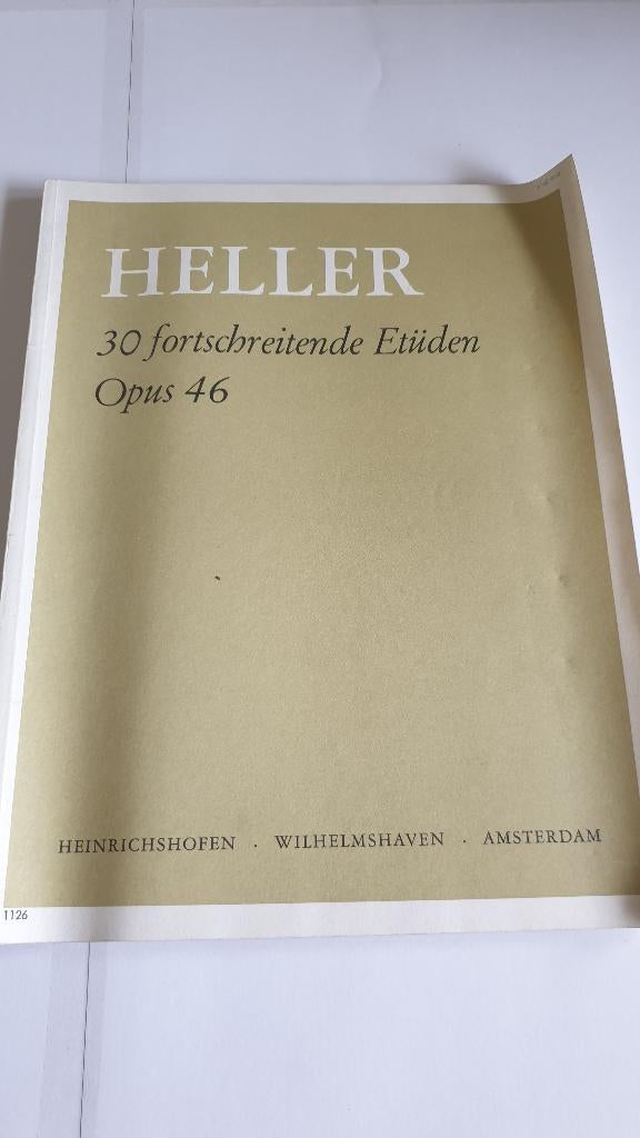 0798 heller - 30 fortschreitende etuden opus 46 - notenboek, Verzenden, Artiest