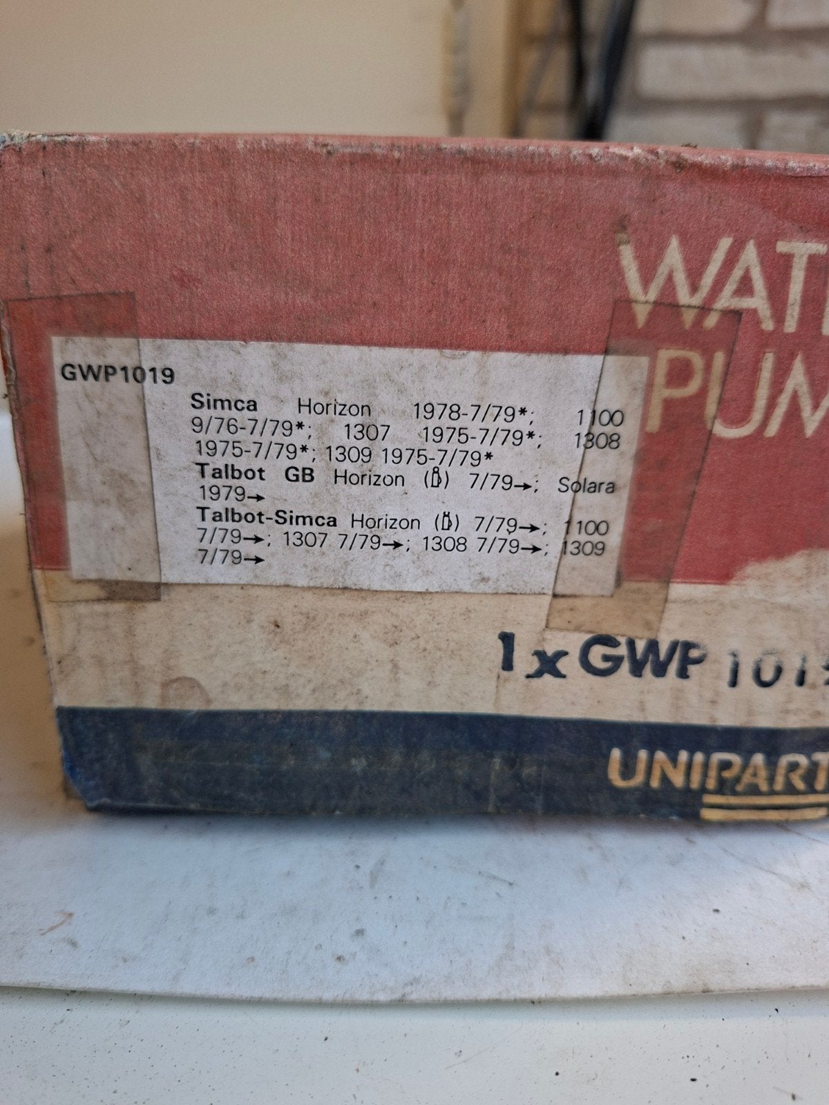 Waterpomp GWP1019 voor Simca Horizon/Talbot, Auto-onderdelen, Ophalen of Verzenden, Nieuw, Overige automerken