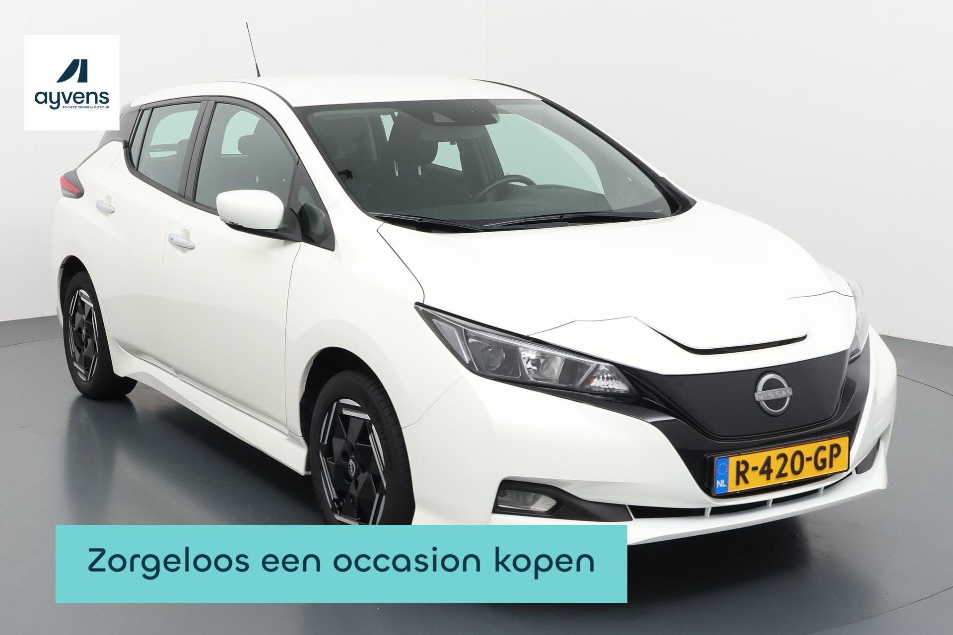Nissan LEAF Acenta 40 kWh Slim en zuinig door de stad, Auto's, Stof, Gebruikt, 150 pk, Wit