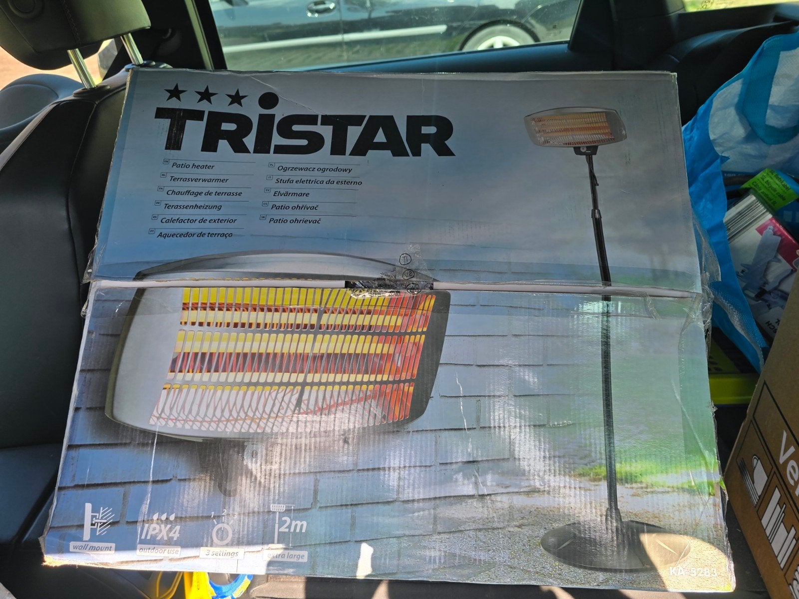 Tristar Terrasverwarmer - Nieuw in doos, Ophalen, Nieuw, Elektrisch, Vloer