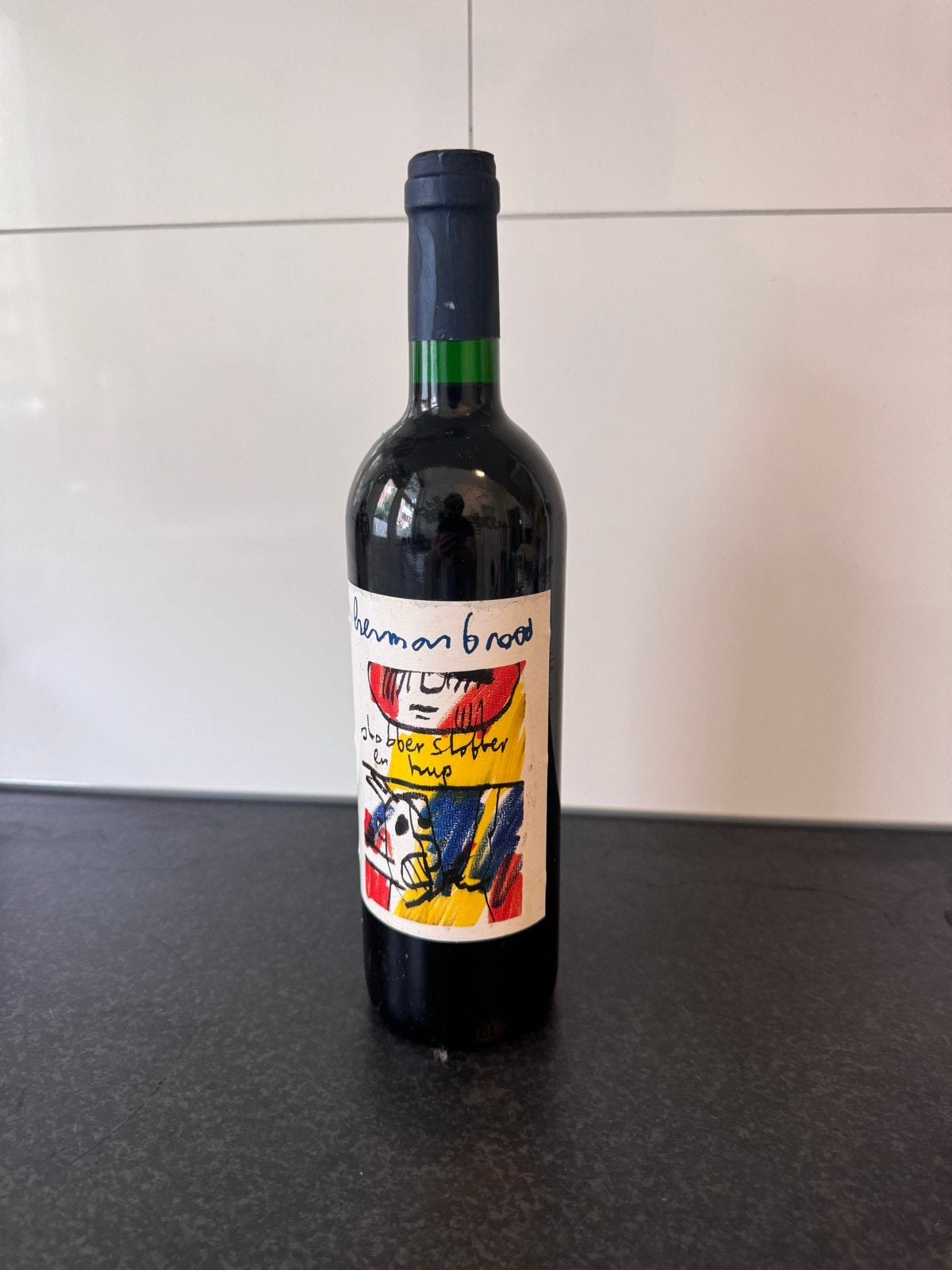 Herman Brood Cabernet Sauvignon-Merlot 1996, Ophalen of Verzenden, Gebruikt, Frankrijk, Rode wijn