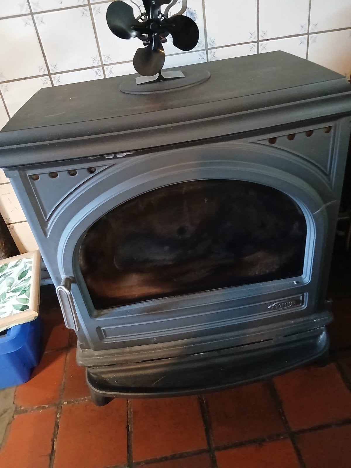 Godin houtkachel achteraansluiting, Ophalen