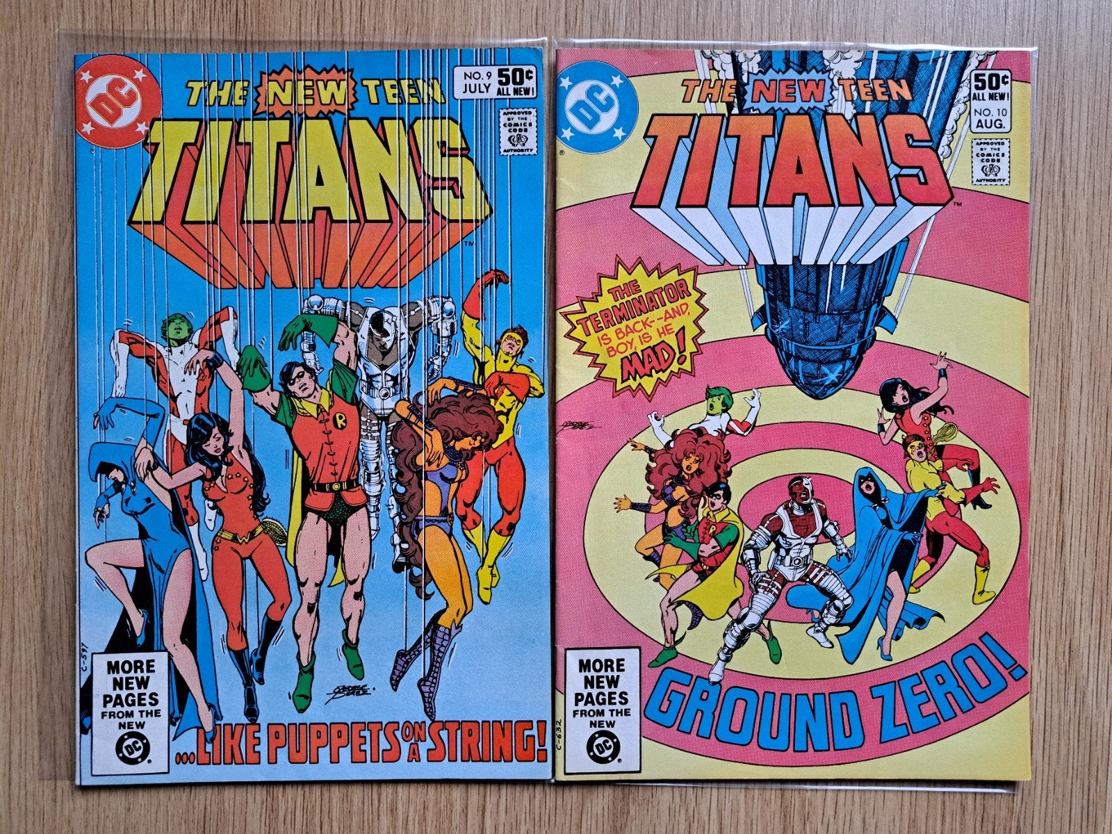 New Teen Titans nr 9 & 10, Gelezen, Amerika, George Perez, Ophalen of Verzenden