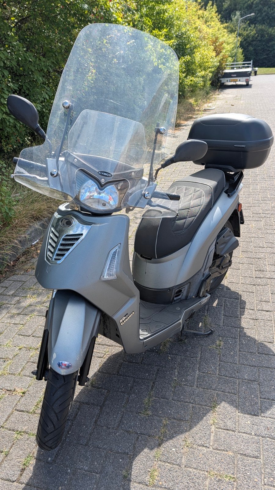 Kymco People S 50cc Scooter - Grijs, Goed Onderhouden, Fietsen en Brommers, Ophalen, Gebruikt, Kymco, Maximaal 45 km/u