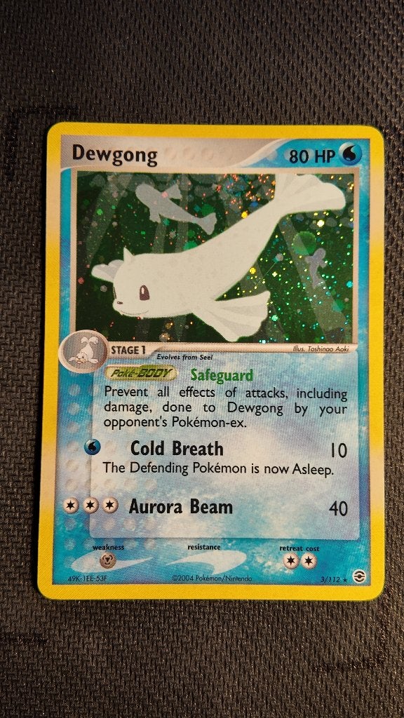 Dewgong 3 FireRed & LeafGreen | Pokemon kaart, Ophalen, Losse kaart, Foil