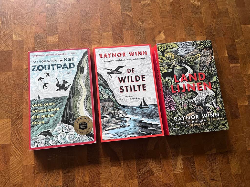 Het Zoutpad / De Wilde Stilte / Landlijnen - Raynor Winn, Boeken, Ophalen of Verzenden, Zo goed als nieuw, Europa