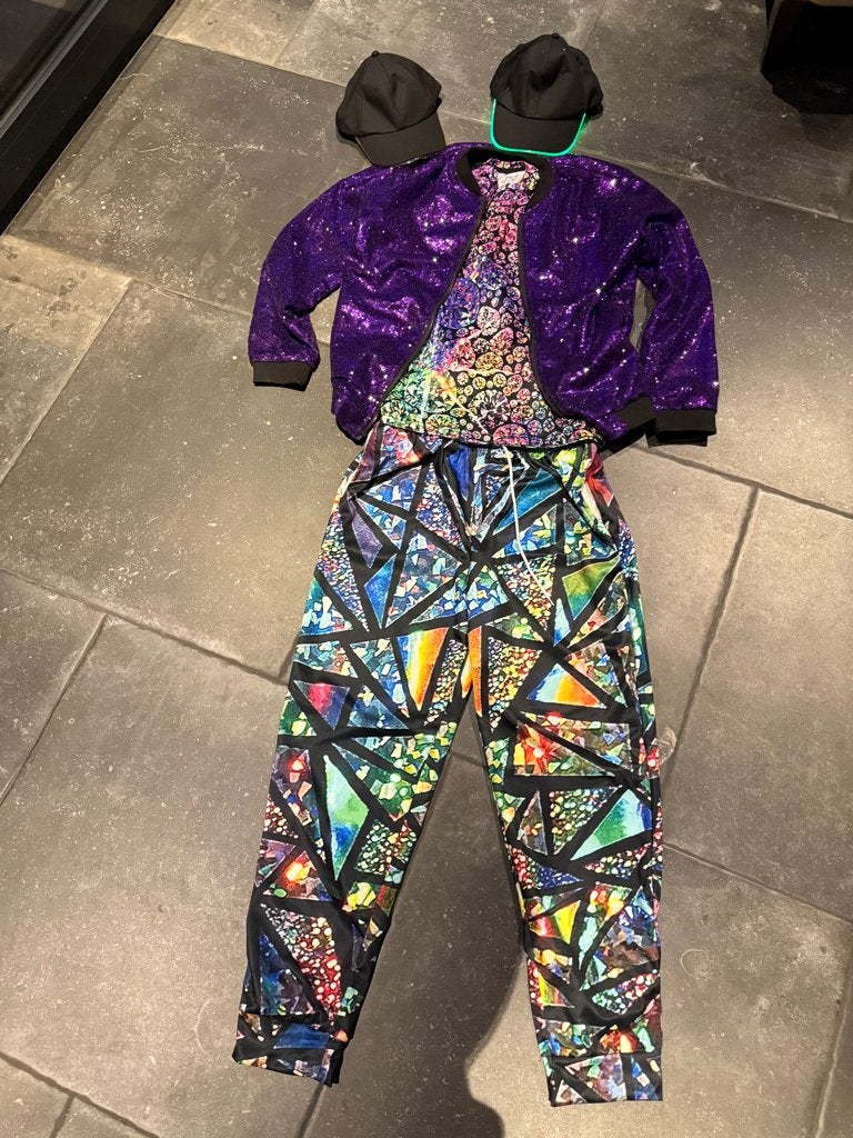 discopakken evt voor loopgroep carnaval, Ophalen of Verzenden, Zo goed als nieuw, Kostuum, Carnaval