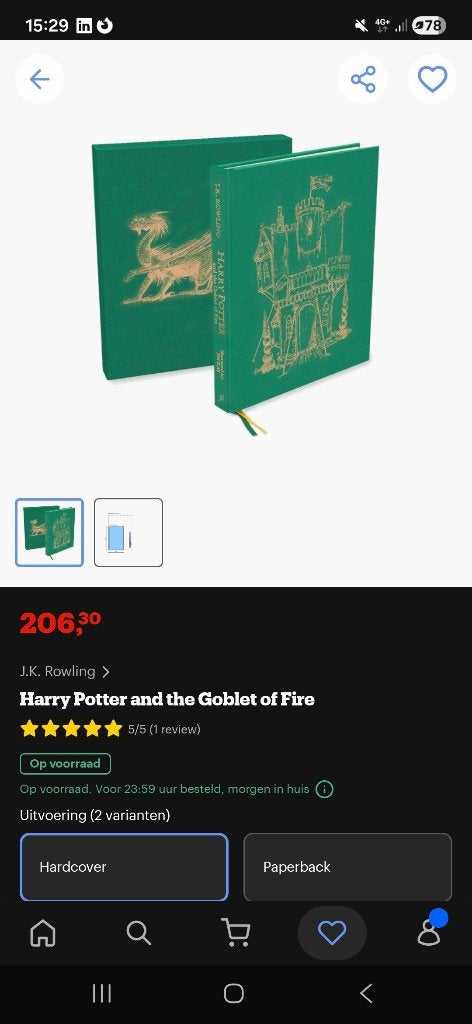 Harry Potter boeken, Verzamelen, Harry Potter, Ophalen, Zo goed als nieuw, Boek of Poster