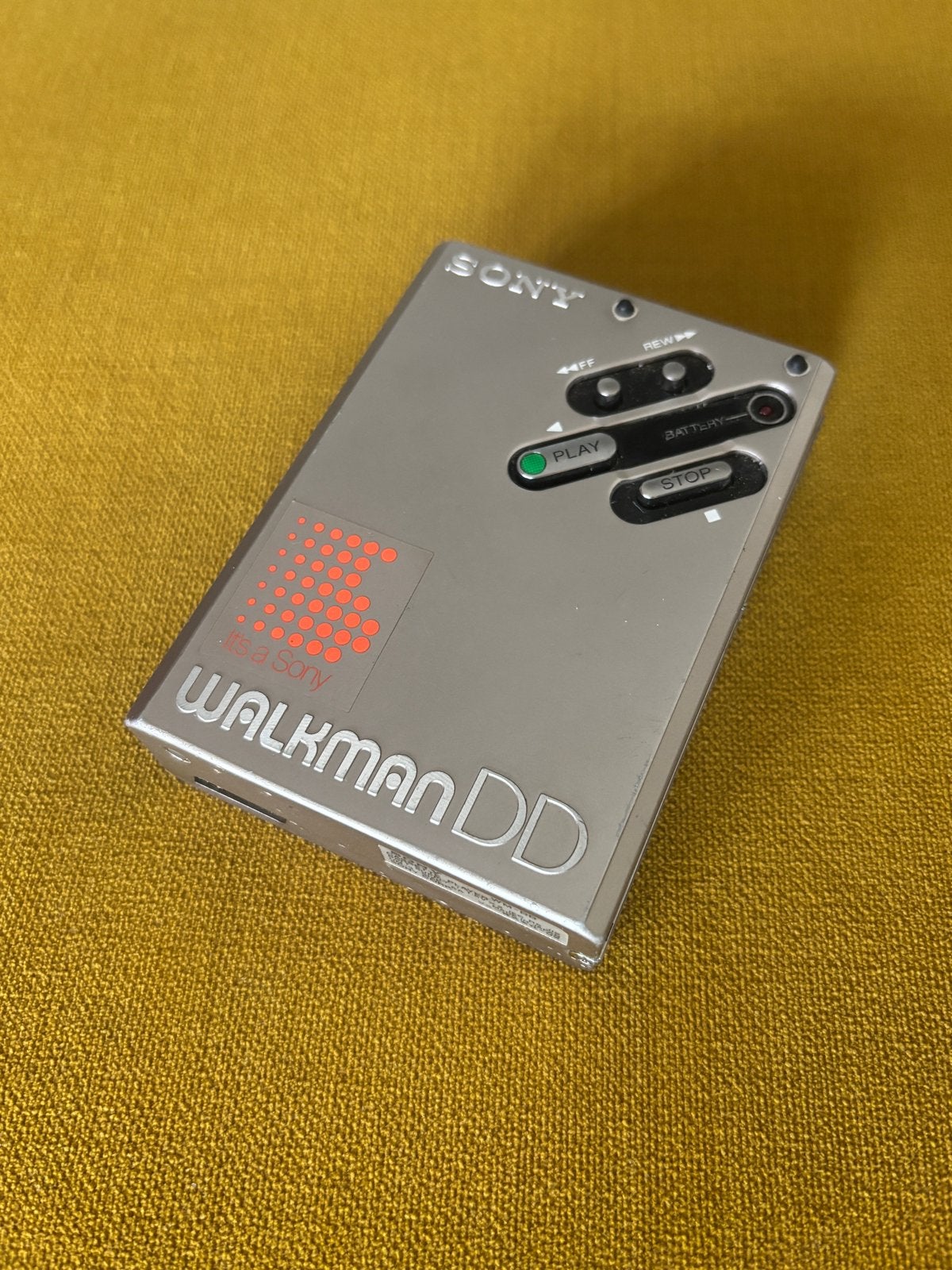 Vintage Sony Walkman DD WM-DD met hoesje, Ophalen of Verzenden, Walkman