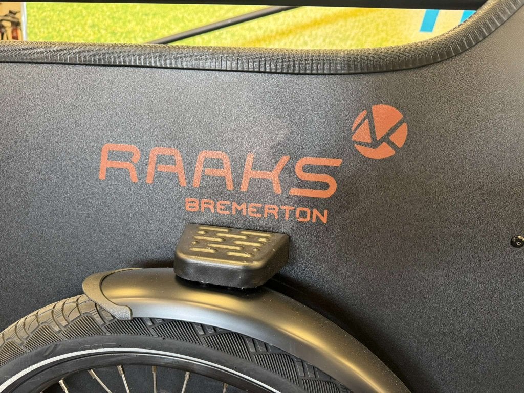 Fietshokje Amersfoort: Nieuwe Raaks Bremerton bakfiets, 4 kinderen of meer, Huif, Niet ingevuld, Nieuw